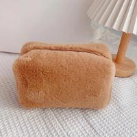 Bolso De Maquillaje Para Mujer De Peluche Sólido Viaje Organizador De Cosméticos Estuche De Ropa Joven Necesario - details 9
