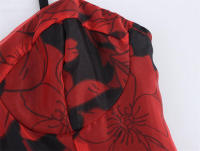 OUWU-Vestidos minimalistas sueltos coloridos para mujer, cuello cuadrado, sin mangas, cintura alta, temperamento, vestido femenino - details 4