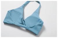 Mujeres Sexy belleza espalda gimnasio correr Push Up Yoga deportes sujetadores transpirable envuelto Yoga deportes sujetadores copa triangular ropa interior femenina - details 32