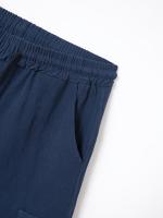 Pantalones cortos Cargo de lino con múltiples bolsillos para hombre, pantalones cortos con cordón de cintura a la moda para exteriores - details 8