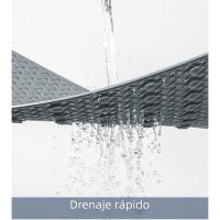 Alfalbra Alfombra de baño antideslizante con orificios de drenaje con ventosa, alfombrilla de ducha lavable a máquina para adultos y niños - details 1