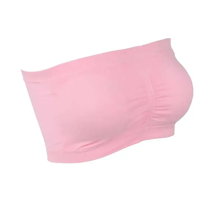 Camisola elástica de moda para mujer, sujetador acolchado, S-6XL, top corto sexy sin tirantes para mujer - 1