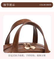 Bolsa de maquillaje Vintage de cuero encerado para mujer, gran capacidad, moderna, de alta gama, bolsa de almacenamiento portátil para el cuidado de la piel, novedad de 2025 - details 38