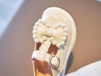 Zapatos de cuero para niña con lazos de perlas, zapatos planos suaves y cómodos con perlas de princesa, primavera y otoño - details 18
