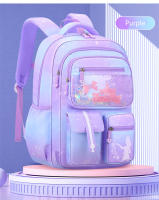 Mochila Escolar de Moda para Niñas OKKID Color Gradiente Rosa-Púrpura Bolsas para Estudiantes - details 12