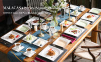 MALACASA-Juego de cena de porcelana Monica de 30 piezas, 6 tazas, platillos, platos de cena, sopa, postre, vajilla para 6 personas - details 0