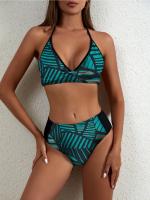 Bikini con estampado Floral para mujer, bañador Sexy, traje de baño elegante, ropa de playa - details 1