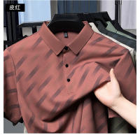 Camiseta de manga corta con solapa para hombre de mediana edad, polo versátil informal de negocios transpirable, novedad de verano, estilo - details 4
