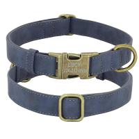 Conjunto Collar personalizado perro, correa plomo caminar, collares de cuero para mascotas, perros pequeños, medianos y grandes, - details 10