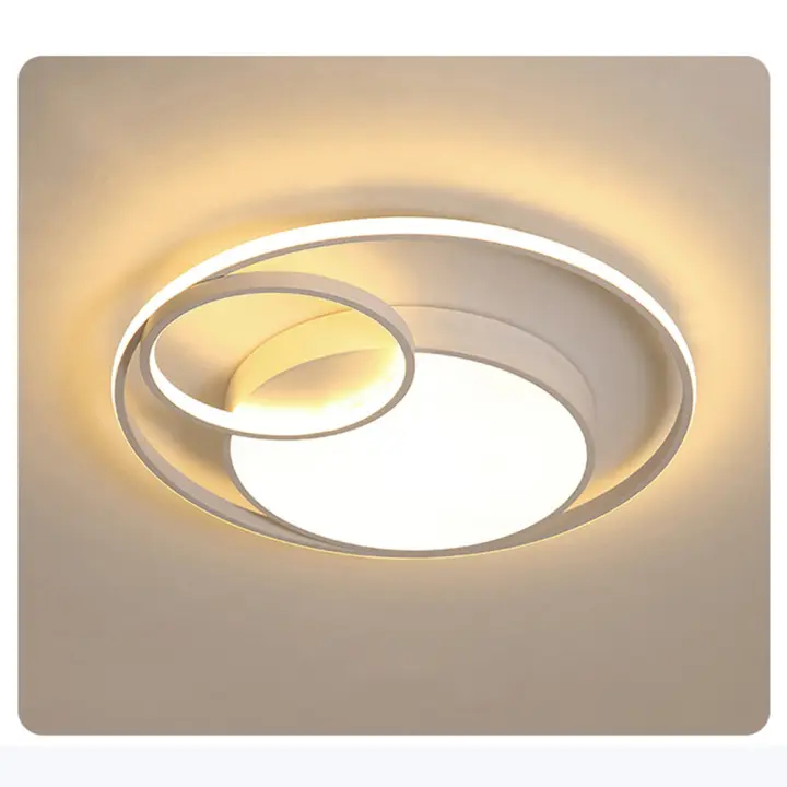 Lámpara de techo regulable, luz LED acrílica moderna de 48 cm, Iluminación de techo regulable - 1