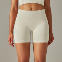 Pantalones cortos de yoga sin costuras para mujer, pantalones cortos de entrenamiento para levantar glúteos, ropa deportiva para gimnasio - details 19