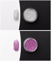 Polvo de Efecto Láser KADS en 12 Colores para Decoración de Uñas Artísticas Pulverización de Uñas con Efecto Brillante de Cromo - details 5
