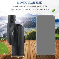 Telescopio Fijo de 13x50, Monocular Compacto BAK4 FMC, Alcance de Lente Multicapa, transmisión de Alta luz a Prueba de Niebla para observación de Aves Senderismo - details 2