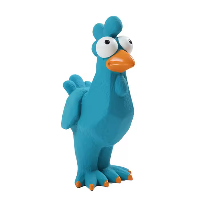 Juguetes interactivos para mascotas, juguete interactivo de látex resistente a masticar, simulación de pollo que grita, Flexible, fácil de limpiar - 1
