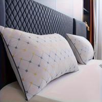 Almohada de Memoria de Lujo - Suave, ergonómica e hipoalergénica, adecuada para dormir de lado y espalda, con soporte para el cuello - Lavable a máquina, funda de poliéster transpirable, con bordado decorativo, elección perfecta para familiares y amigos - details 4