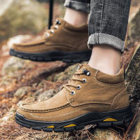 Zapatos de hombre al aire libre de terciopelo de piel de vaca de primera capa de cuero mate de alta calidad - details 24