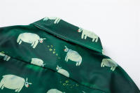 Camisa corta con estampado completo de ovejas de dibujos animados para hombre y mujer, blusa floral holgada informal y versátil para verano - details 5