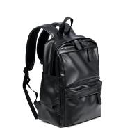 Mochila de viaje de cuero PU para hombre, morral escolar de negocios de color sólido, a la moda, novedad de 2022 - details 6