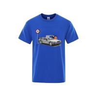 Camiseta de I Was Caught Speeding para Hombre, Top de Algodón, Holgado, Camiseta Informal, Ropa Transpirable, Sudor, Cuello Redondo, Verano - details 8
