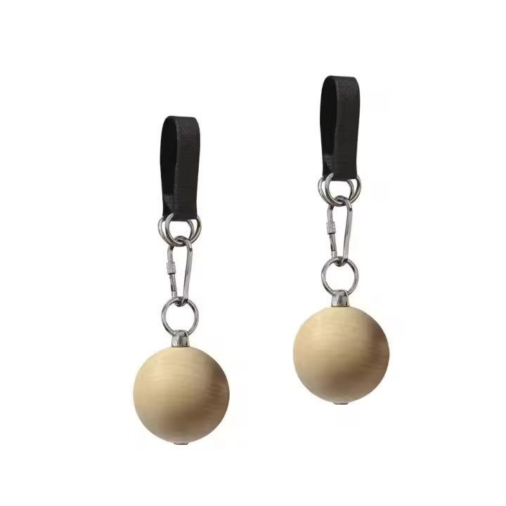 Entrenador de fuerza de agarre en forma de bola, entrenador de antebrazo estable de madera, asistencia para dominadas, fortalecedor de dedos para canotaje, Fitness - 1