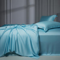 Jueges de Cama de Algodón de Alta Densidad Tamaño Rey Diseño Plano Material de Jacquard de Saten - details 4