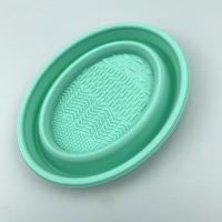 Cuenco de lavado plegable de silicona cepillo de maquillaje maquillaje de belleza huevo de limpieza almohadilla de limpieza herramientas de maquillaje de belleza cuenco de lavado - details 6