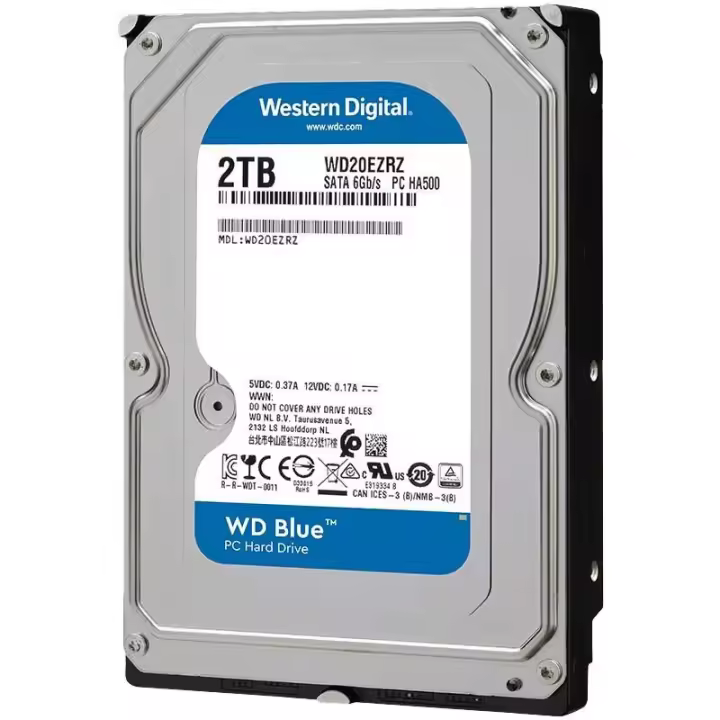 Disco Duro Interno Western Digital WD Blue 2TB 3.5" 5400 RPM 64M Cache SATA III 6Gb/s - 1
