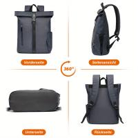Moquera de Viaje Ligera para Hombres y Mujeres de 21-25L con Cremalleras Antirrobo, Bolso Escolar Universitario con Múltiples Compartimentos, Mochila Duradera de Capa Suave para Deportes al Aire Libre, Trabajo - Diseño Elegante Minimalista en 6 Colores - details 7