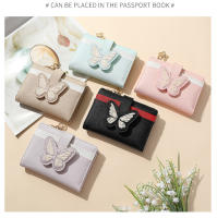 Cartera plegable para mujer, tarjetero corto, monedero, cartera ultrafina para estudiante, bonita cartera de cuero de gran capacidad con mariposa - details 11