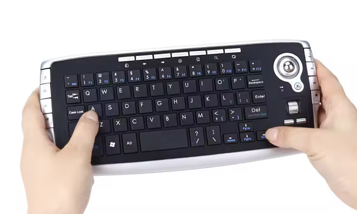 Trackball inalámbrico multifuncional mini 2,4G teclado inalámbrico y ratón 2 en 1 conjunto de ratón y teclado - 1