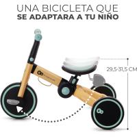 Triciclo 3 en 1, Minibicicleta, sin Pedales, Bicicleta bebé, para niños, Minitriciclo de Equilibrio, Plegable, Asiento Ajustable, 12 meses - 5 años, 25 kg, Amarillo y Azul - details 6