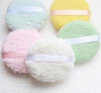 Juego de esponjas para polvo de lana de cordero grandes, maquillaje en polvo, suave y no absorbente de polvo - details 2