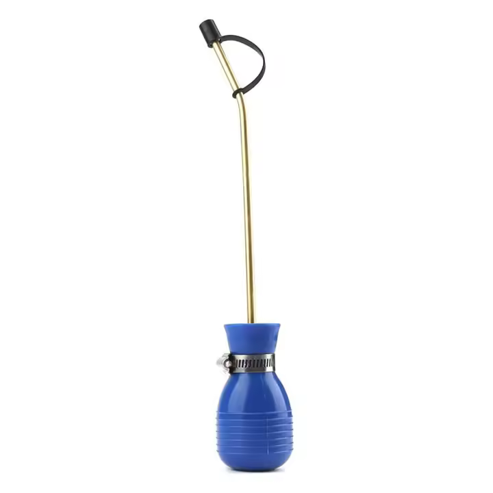 Plumero en polvo para tratamiento de insectos, plumero de tierra de diatomeas/bombilla aplicadora de polvo con tubo largo de cobre - 1