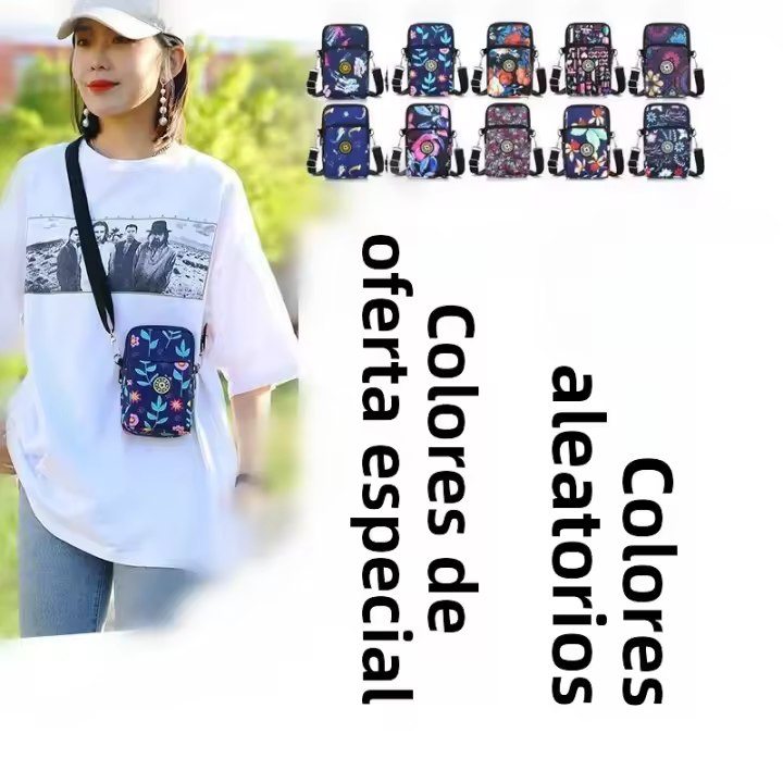 Versátil Otoño Invierno nuevo bolso para teléfono bandolera pequeño bolso de mano portátil para mujer monedero pequeño bolso de hombro bolso para teléfono multicapa - 1