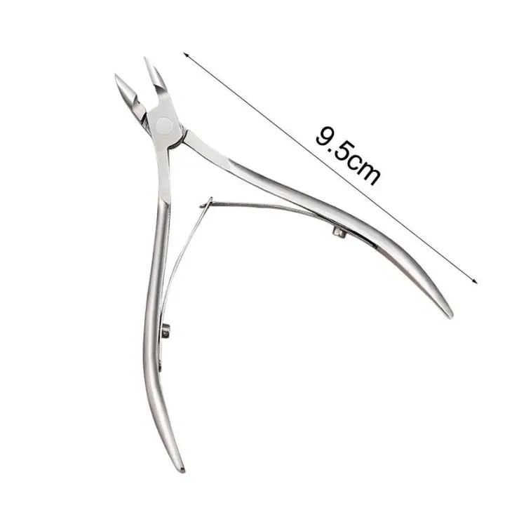Corta Cutículas Incarnadas Herramienta de Pedicura para Uñas Cortador de Bordes Tijeras - 1