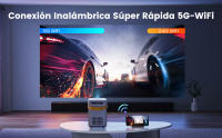 Proyector portátil para cine en casa, 18000 lúmenes, 5G, WiFi, Bluetooth, compatible con pantalla Full HD 1080P - details 3