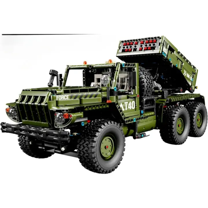 Juego de construcción de artillería de cohetes, juego de construcción de juguetes de modelo de tanque militar de la Segunda Guerra Mundial para adultos, exhibición coleccionable para el hogar de vehículos militares, regalos para niños, adolescentes y adul - 1