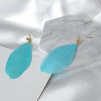 2018 nuevos pendientes de moda, cristales de plumas, sobreflujo, joyería personalizada al por mayor, distribución de regalos para mujeres - details 8