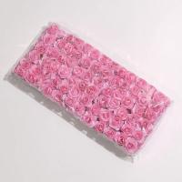 Mini ramo de rosas artificiales de papel para álbum de recortes, decoración de fiesta de boda, flores artificiales baratas, 144 cm, lote de 1,5 unidades - details 10