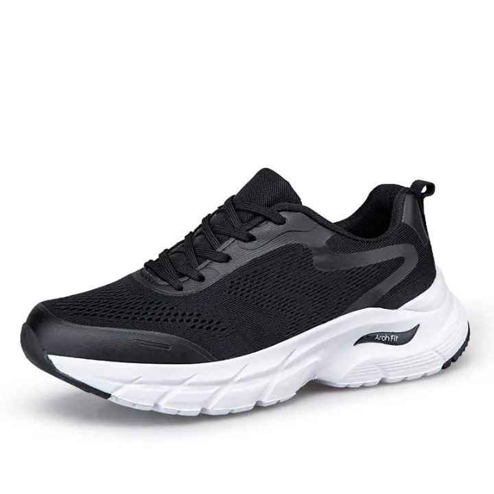 Nuevo ligero que absorbe los golpes zapatos de los hombres de la tendencia de la moda casual zapatos para caminar de los hombres de mediana edad y ancianos transpirables zapatos para correr - 1