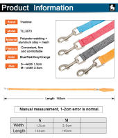 Truelove-Correa de cuerda ecológica para perro, material reciclado, de liberación rápida, transpirable, cómoda, de poliéster, para caminar, TLL3073 - details 1