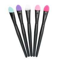 Kit de pinceles de silicona para sombra de ojos, herramientas cosméticas faciales profesionales para mujer, 5 piezas - details 0