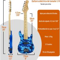 Paquete de Guitarra Eléctrica para Principiantes Tamaño 1/4 Amplificador Portátil de 5 W Cable - details 33