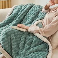 Manta cálida de franela para dormir, mantas de forro polar para la cama, acolchada, gruesa, cálida, suave y cómoda, para el hogar, Otoño e Invierno - details 12