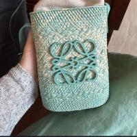⭐ ⭐ ⭐ Bolso de paja francés 2025 nuevo bolso Luojia tejido a mano bolso de mujer bolso de cubo bolso de mensajero de hombro bolso pequeño verano - details 9