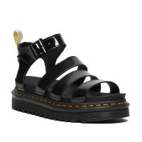Verano nueva plataforma Martin sandalias de piel de vaca de las mujeres sandalias romanas dedo desnudo hebilla de metal línea de costura - details 9
