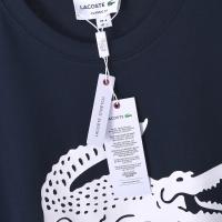 Camiseta Deportiva de Algodón Puro para Hombres Cuello Redondo, Estampado de Logotipo Delantero, Estilo Básico Casual para el Verano - details 1