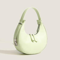 Nicho axilas bolsa de las mujeres nueva media luna bolso de color sólido textura versátil bolso de hombro de moda - details 3