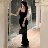 Vestido Largo de Verano Elegante Tanga Bodycon con Tirantes de Spaghetti Estilo Sirena para Mujeres - details 4