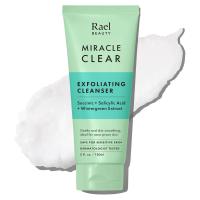 Rael Miracle Clear Face Wash – Limpiador exfoliante suave con ácido succínico y minerales, fórmula hidratante para uso diario, ideal para pieles propensas al acné, secas, sensibles y grasas, vegano (5 fl oz) - details 0